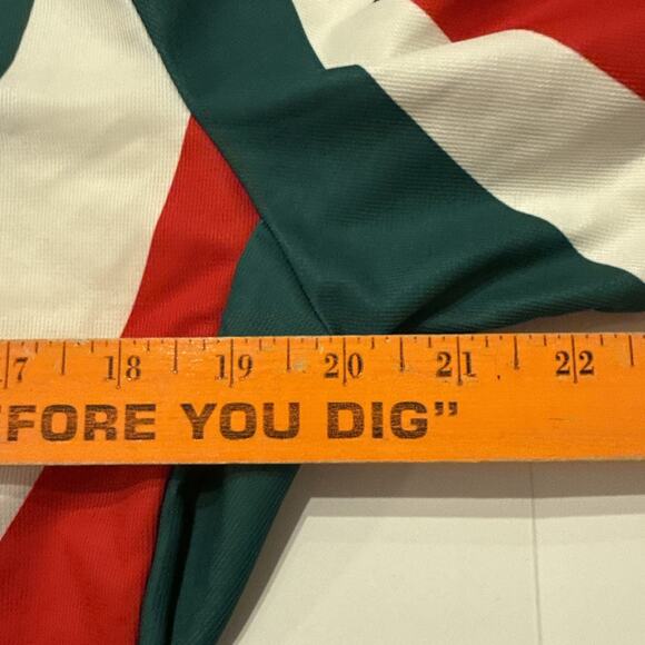 Bianchi Sugoi Men Sz L Short Sleeve Jersey 1/2 Zip Red Green Minnesota Summit - Picture 5 of 12